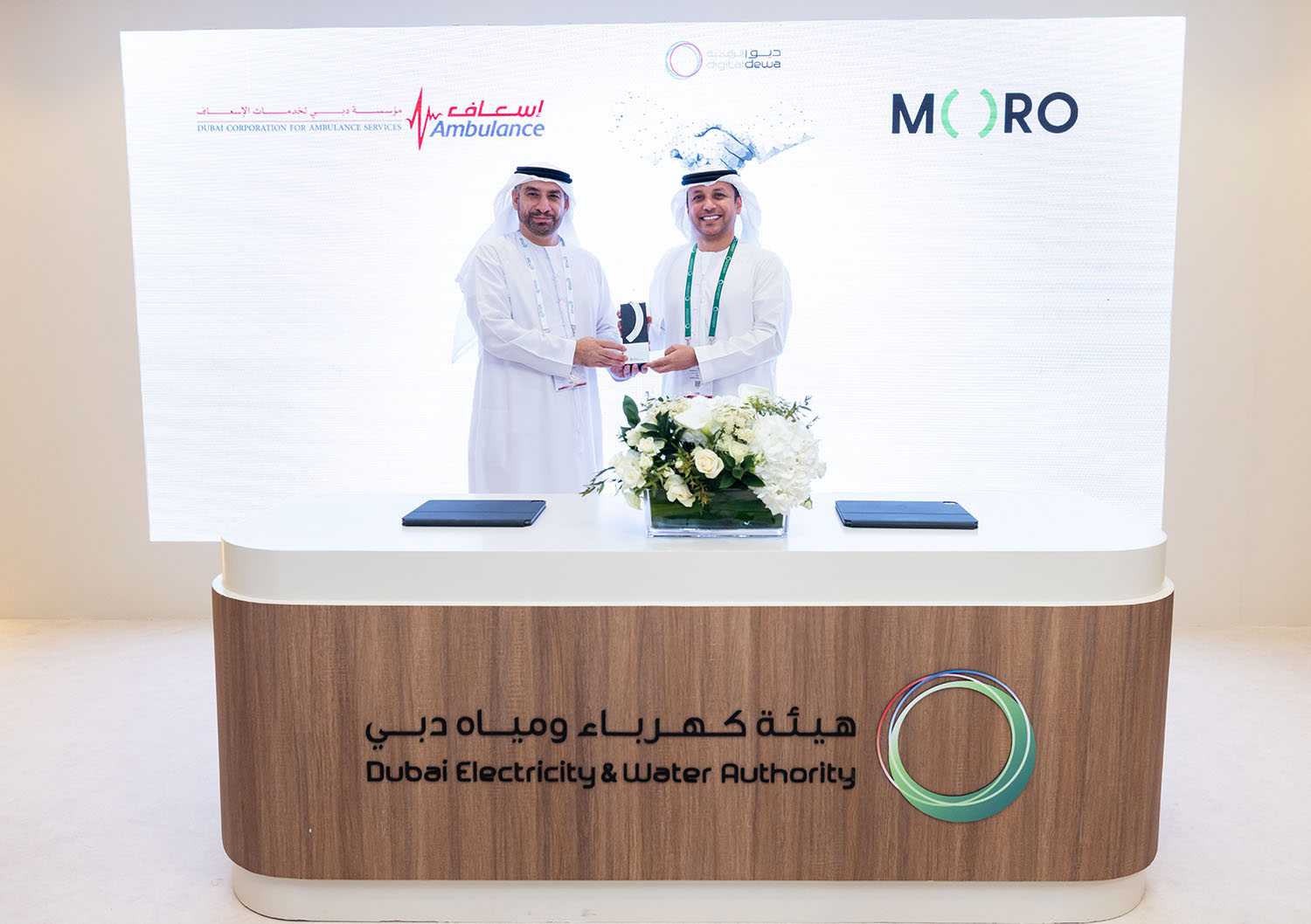 "مورو" و"مؤسسة دبي لخدمات الإسعاف" توقّعان مذكرة تفاهم لتعزيز القدرات الرقمية والذكية في قطاع الرعاية الصحية