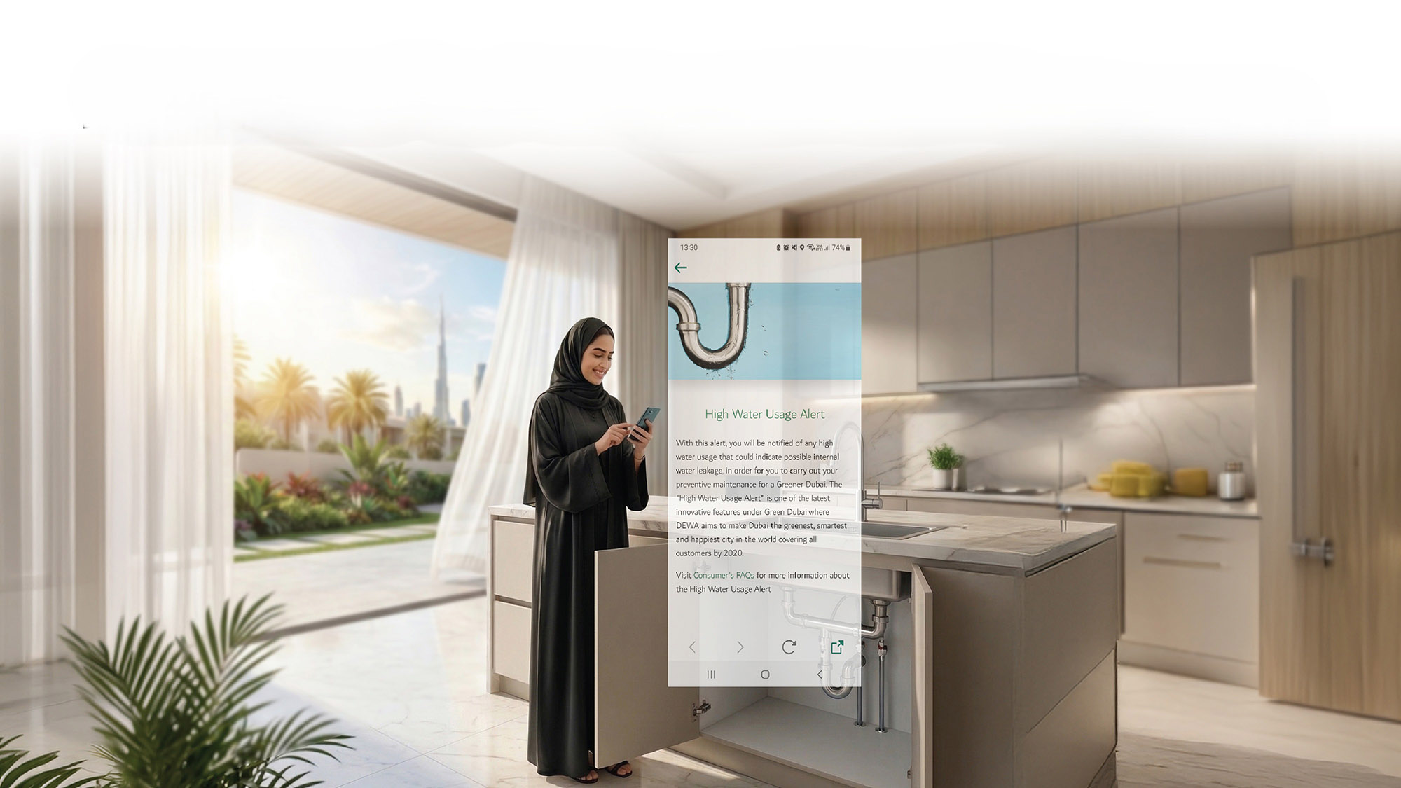 DEWA promotes responsible electricity and water use to conserve resources and protect homes