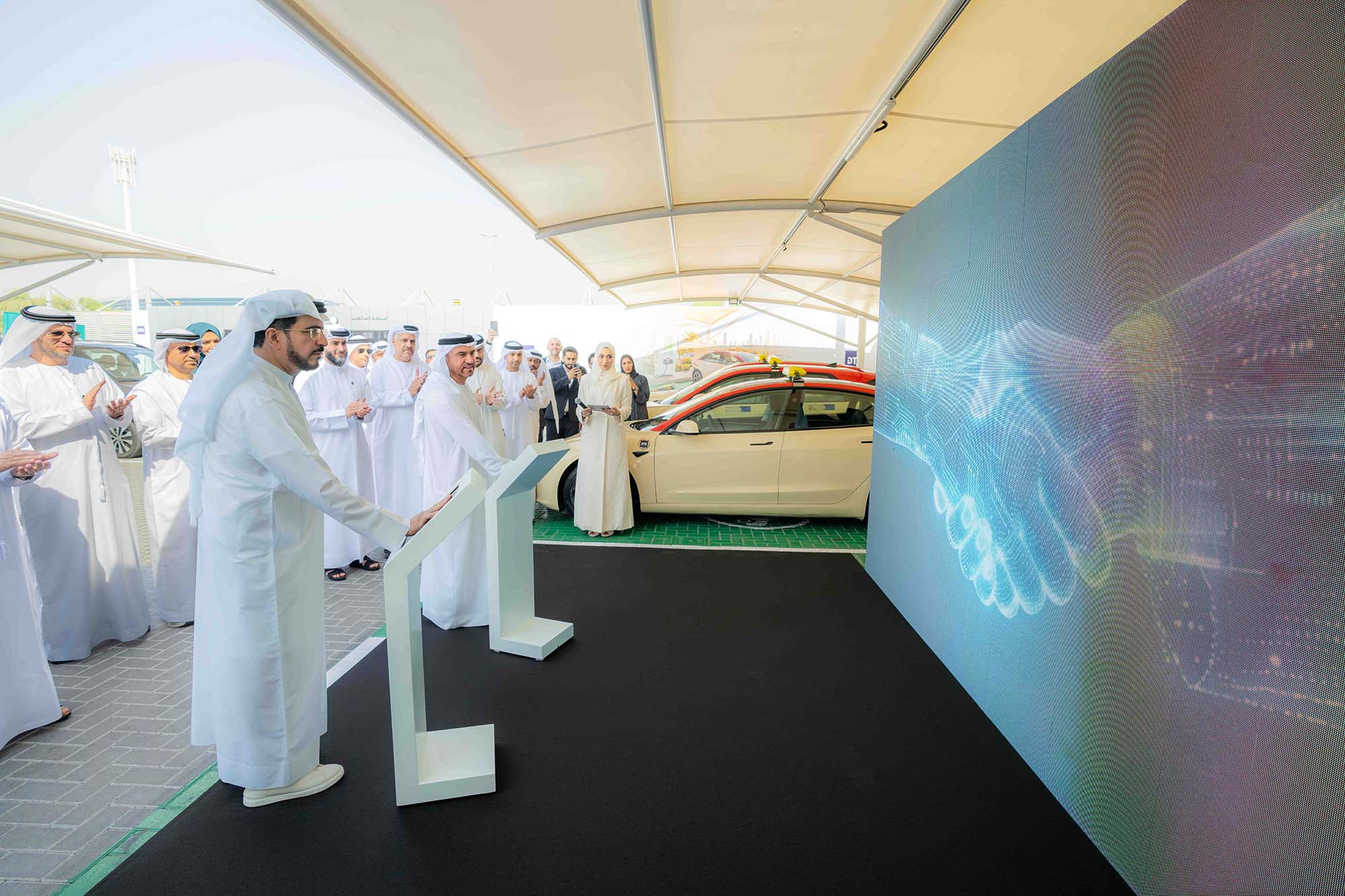 DEWA and Dubai Taxi Company inaugurate Dubai's first ultra-fast EV charging hub for DTC’s electric taxi fleet