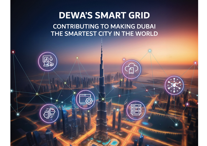 Electricity and water smart grid supports Dubai’s vision to become the smartest and happiest city in the world