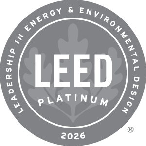 LEED Platinum certification (Leadership in Energy and Environmental Design).